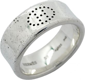 Herm&egrave;s Silver 925 Band Ring (Pre-Owned)