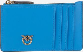 Pinko Leather Love Birds Card Holder