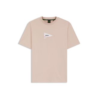 BOSS Regular-fit photoprint T-shirt in stretch cotton
