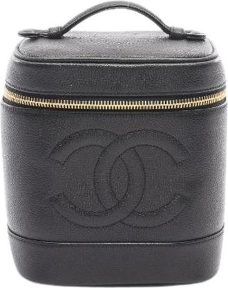 Chanel Borsa Pre-owned Coco Mark in Pelle di Vitello Grana - - Pre-owned - Donna - Nero - ONE SIZE
