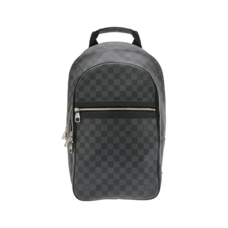 Louis Vuitton Dark Gray Graphite Coated Canvas Backpack (Pre-Owned)
