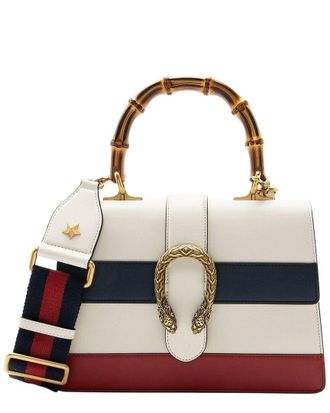 Gucci Blue Leather Bamboo Dionysus Medium Top Handle (Authentic Pre-Loved)