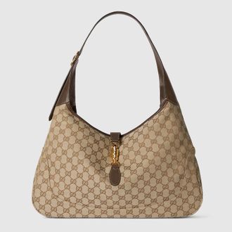 Gucci Jackie 1961 Large Crossbody Bag, Beige, GG Canvas