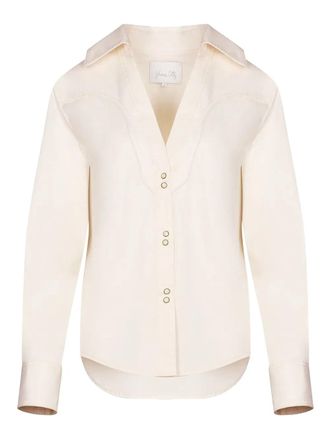 Johanna Ortiz cotton-poplin shirt - women - Elastane/Cotton - 4 - Neutrals