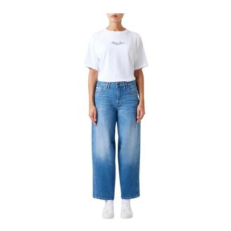 Guess Jeans, Dames, Blauw, W32, Katoen, Barrel Leg Jeans