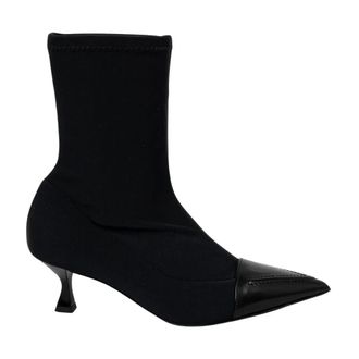 Love Moschino Schoenen, Dames, Zwart, 38 EU, Leer, Schoenen > Laarzen > Enkellaarsjes