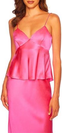 Susana Monaco Tie Back Silk Top in Shocking Pink at Nordstrom Rack, Size X-Small