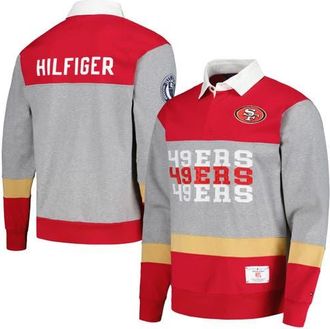 Tommy Hilfiger Mens Tommy Hilfiger Scarlet San Francisco 49ers Connor Oversized Rugby Long Sleeve Polo at Nordstrom, Size Xx-Large