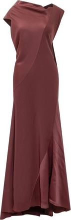 Alberta Ferretti Jurken - Dames - Avondkleed - Rood - XL - Leer - Kleedjes