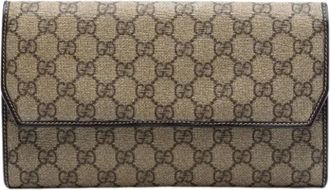 Gucci Pre-owned Wallets, female, Beige, Size: ONE SIZE Pre-owned Vintage Clutch