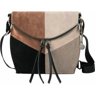 The Sak Silverlake Crossbody Bag - Leather in Neutral Suede Block at Nordstrom
