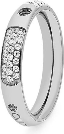 Qudo Womens Basic Deluxe Ring In Silver