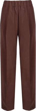 Semicouture Wijde broek - Dames - Broeken - Bruin - S - Broeken