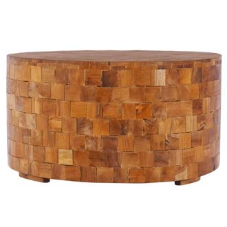 vidaXL Vidaxl - Mesa De Centro De Madera Maciza De Teca 60x60x35 Cm