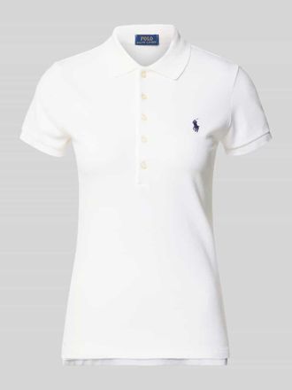 Polo Ralph Lauren Regular Fit Poloshirt aus Baumwoll-Mix Modell JULIE in Weiss, Gr&ouml;&szlig;e XXL