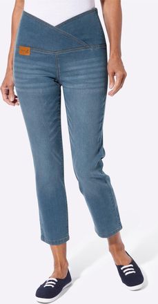 Casual Looks 7/8-Jeans CASUAL LOOKS, Damen, Gr. 36, Normalgr&ouml;ssen, blau, bleached, 81% Baumwolle, 17% Polyester, 2% Elasthan, unifarben, 7/8-L&auml;nge, Jeans 7/8-Jeans