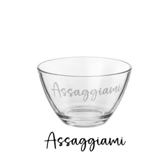 KASANOVA Coppetta vetro scritta Assaggiami 450 ml