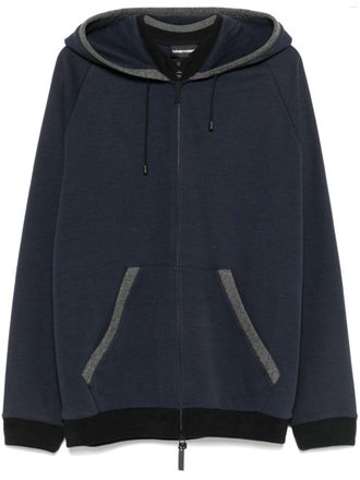 Emporio Armani Hoodie met rits - Blauw