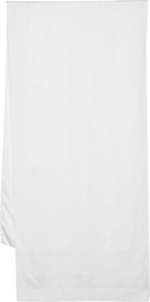Moschino silk monogram scarf - unisex - Silk - One Size - White