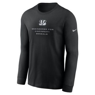Nike Cincinnati Bengals Team Issue Nike Mens Dri-FIT NFL Long-Sleeve T-Shirt in Black | 02EW00A9A-ZSZ
