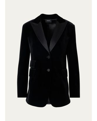 Akris Percival Velvet Jersey Jacket