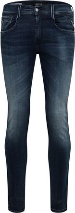 Replay Mens Anbass Slim-Fit Jeans in Blue Cotton - Size 31W/30L