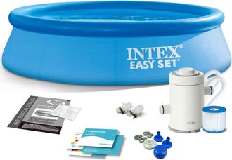 Intex 28108np Piscina Hinchable Redonda 1942 Litros Azul
