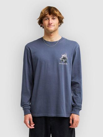 Billabong Retro Poster T-Shirt manica Lunga blu