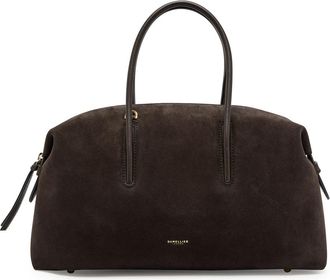 DeMellier The Stockholm Midi Suede top Handle bag - Dark Brown - One Size