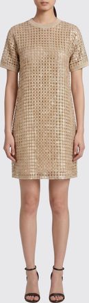 Brunello Cucinelli Abito in seta e lino con paillettes Brunello Cucinelli