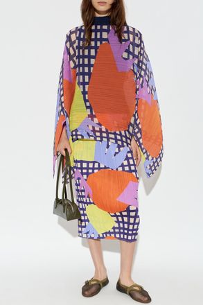 Pleats Please Issey Miyake Pleated Top, Womens, Multicolour