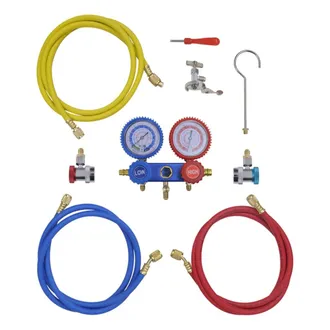 vidaXL Set Manometro A 2 Vie Con Custodia - Vidaxl