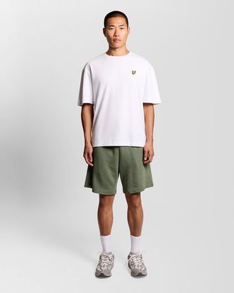 Lyle & Scott Katoenen Marl Sweatshorts