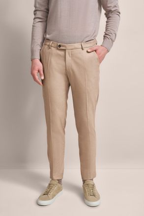 Bugatti Stoffhose BUGATTI, Herren, Gr. 31, L&auml;nge 32, beige, 69% Polyester, 29% Viskose, 2% Elasthan, unifarben, gerade, unten schmal, Hosen Stoffhose, mit mod