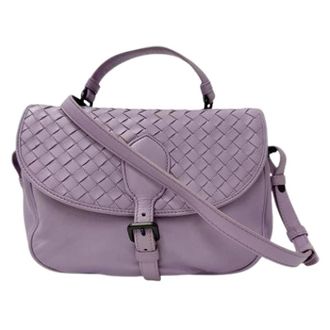 Bottega Veneta Pre-owned Vintage Schoudertas - Dames - Pre-owned - Paars - Maat: ONE Size