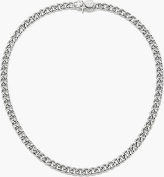 Yoj Forge Curb Chain Necklace In Silver at Nordstrom