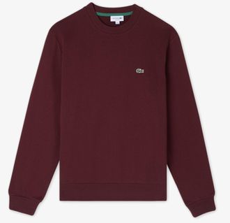 Lacoste Mens Crew Neck Sweatshirt Bordeaux - Bordo Cotton - Size 2XL