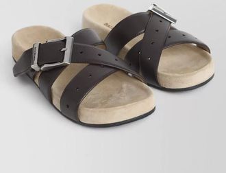Balenciaga belt sandals anatomical toe rubber outsole