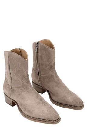 John Varvatos Walker Rancher Boot in Grey Sky at Nordstrom, Size 10.5
