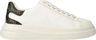 Guess Elba Sneakers - Heren - Sneakers - Wit - 46 EU - Leer - Schoenen