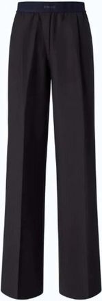 Pinko Wijde broek - Dames - Wijde Broeken - Blauw - S - Broeken