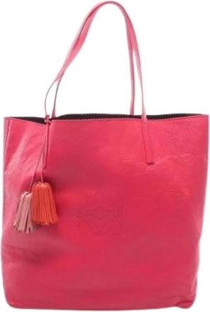 Loewe Pre-owned Tote Bags, female, Pink, Size: ONE SIZE Pre-owned Tote Bag