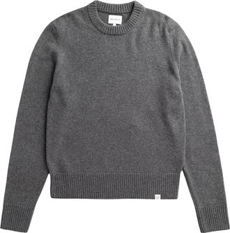 Norse Projects Stensmark Merino Lamswol Trui - Heren - Ronde hals truien - Grijs - XL - Wol - Truien & Vesten