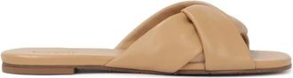 Kazar Beige flip-flops met zachte bandjes - Dames - Sandalen - Beige - 35 EU - Leer - Schoenen