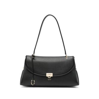 Ferragamo Black Sofia 2026 Medium Shoulder Bag