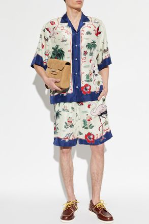 Dsquared2 Silk Short-sleeve Shirt, Mens, Multicolour