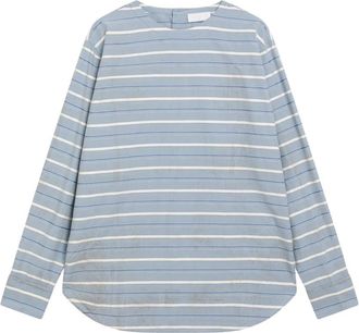 Prada Cielo Shirt - Heren - Longsleeves - Blauw - M - Katoen - Tops