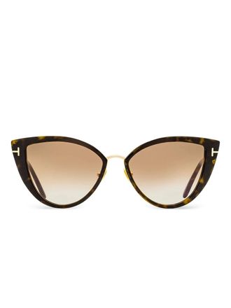 Tom Ford Eyewear Zonnebril met cat-eye montuur - Bruin