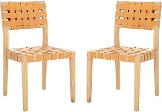 Safavieh Couture Bette Woven Leather Dining Chair