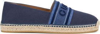 Gucci Mens Espadrilles Navy Blue Canvas Cotton Trainers Sneaker